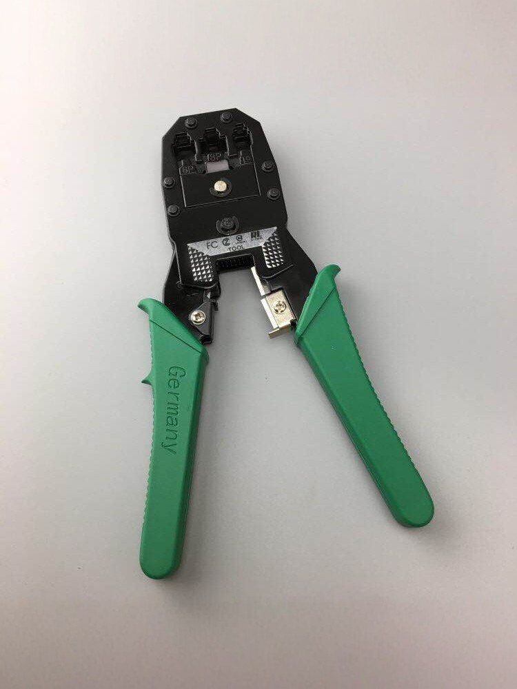 Three-Purpose Network Cable Pliers, Crimping Pliers, 4P6P8P Multi-Functional Wire Stripping Pliers, Network Cable and Telephone Line Tester, Network Tools