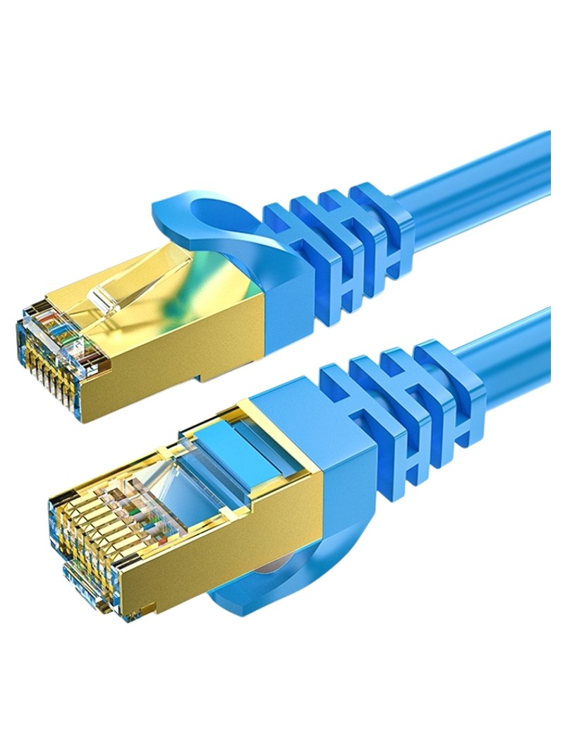 Category 6A Double-Shielded Gigabit Network Cable, 10g Cat6A High-Speed Broadband Router Connection Cable, 5g Engineering Cable