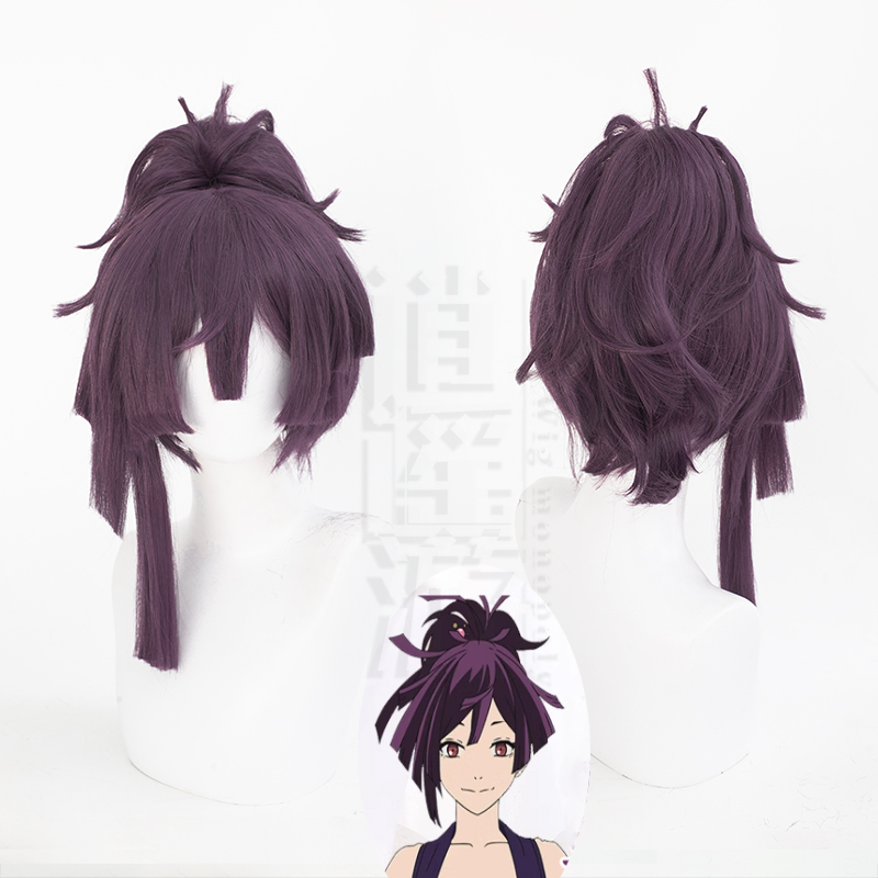 Cosplay Wig with Realistic Scalp, Single Ponytail, and Tiger Mouth Clip, for Role-Playing in Hell