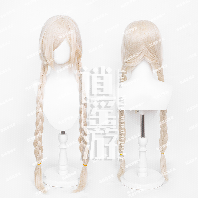 Xiaoyouyou Tail Zhang Cosplay Wig Azur Lane Realistic Scalp Top Double Braided Cosplay Wig Xiaoyouyou Tail Zhang Cosplay Wig Azur Lane Realistic Scalp Top Double Braided Cosplay Wig