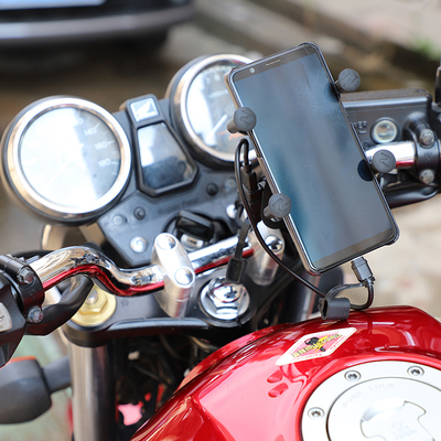 Enxing Knight locomotive charging cable modified fast charging waterproof cable dual USB interface mobile phone charger cigarette lighter