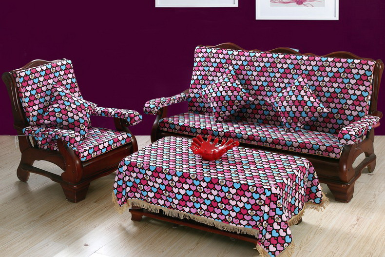 Mahogany sofa đệm đệm với tựa lưng Trung Quốc áo khoác có thể tháo rời và có thể giặt đệm dày đệm ghế gỗ phòng khách đẹp