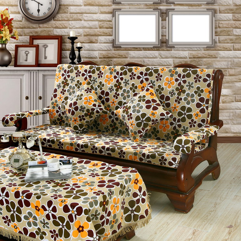 Mahogany sofa đệm đệm với tựa lưng Trung Quốc áo khoác có thể tháo rời và có thể giặt đệm dày đệm ghế gỗ phòng khách đẹp