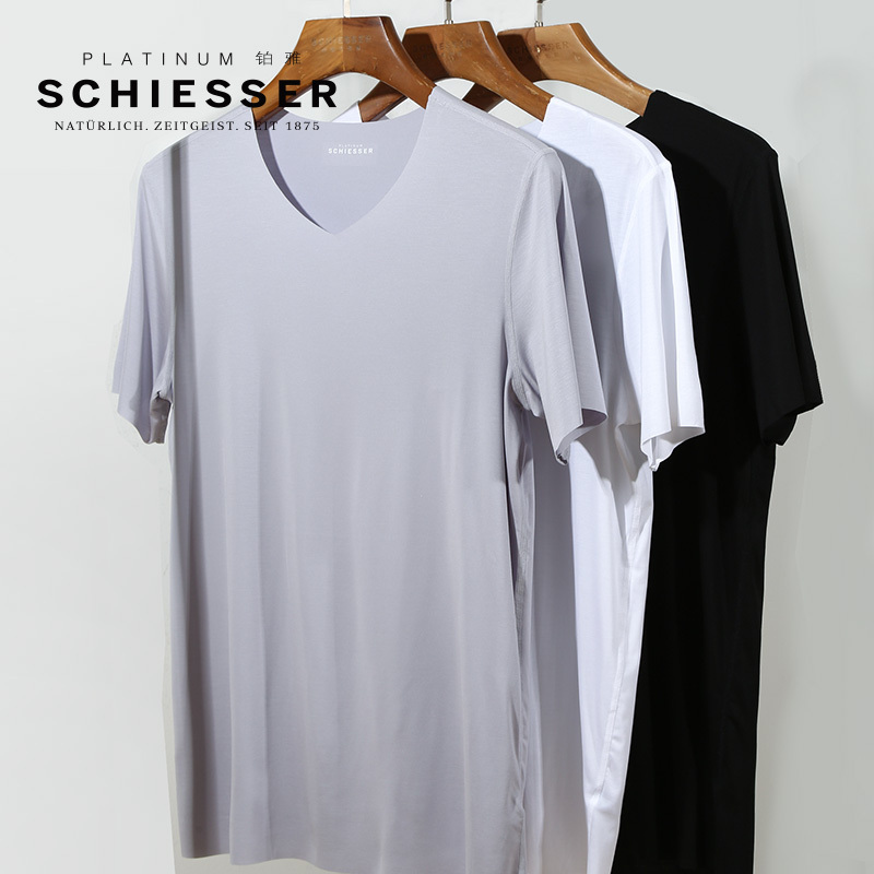 German Shuya Men's Underwear, High-End Platinum Breathable Ultra-Fine Modal Seamless Undershirt Base Layer