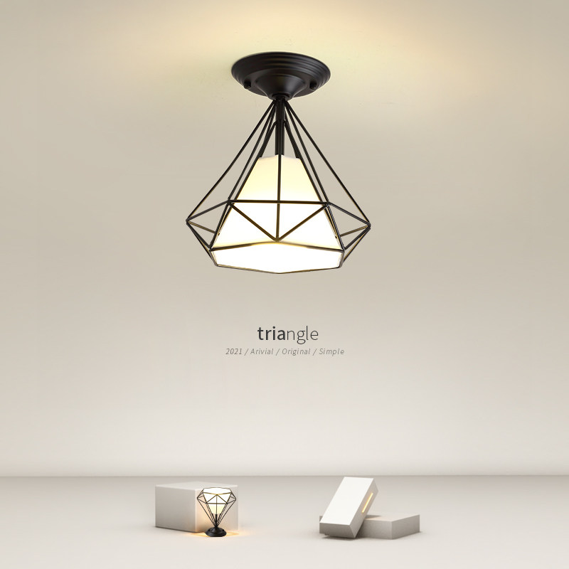 led simple modern aisle corridor ceiling lamp diamond lamp cloakroom kitchen porch balcony ins nordic lamps