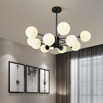 Nordic Magic Bean chandelier Bedroom living room Simple modern lamps Creative net Red personality restaurant atmosphere Household high-end