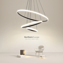 Nordic lamps Restaurant light chandelier Three modern minimalist atmospheres 2022 New living room Bedrooms light lavish lighting