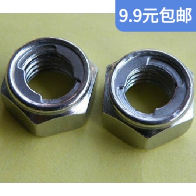 Carbon steel galvanized All-metal hexagonal lock nut Metal self-locking nut All-metal lock nut M3-M48