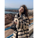 ZHUYIYI2023 new autumn and winter long fox fur eco-friendly fur jacket women's fashion thickened splicing