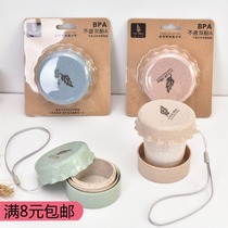 Travel travel portable mini folding Cup straw telescopic Cup with lid outdoor travel washing water Cup