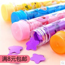 Color plastic portable scented test tube wash paper soap soap floral soap for travel