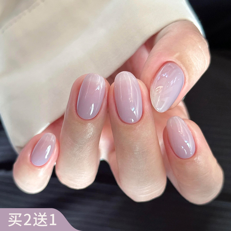 Ice-Clear Purple Nail Polish Gel 2026 New Model, Exclusive for Nail Salons, Taro Purple, Dewy Purple, Light Purple, Makes Skin Look Fairer in Summer