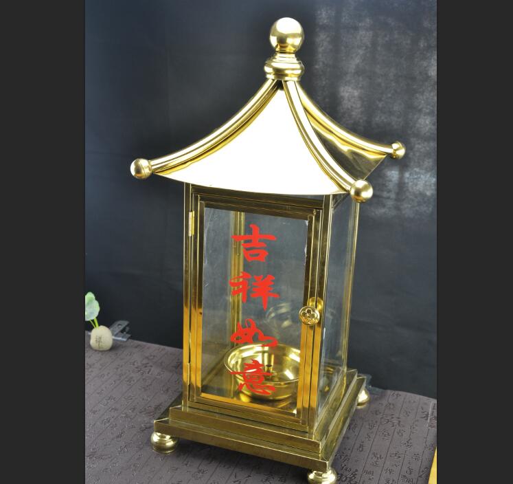 Stainless steel 304 oil lamps for Buddha Changming lamps add oil lamps worship Chaoshan welcome the master golden desktop Changming lamps