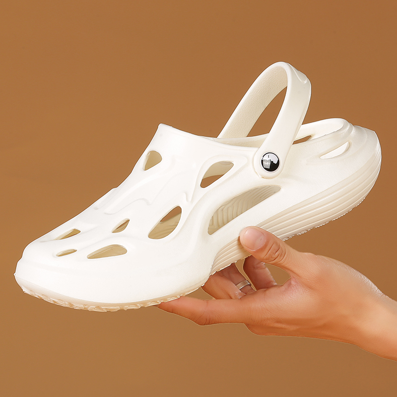 Tt&Mm/Toms Outdoor Water-Resistant Clogs, Non-Slip Summer New Style Cloud Eva Thick-Soled Closed-Toe Slippers