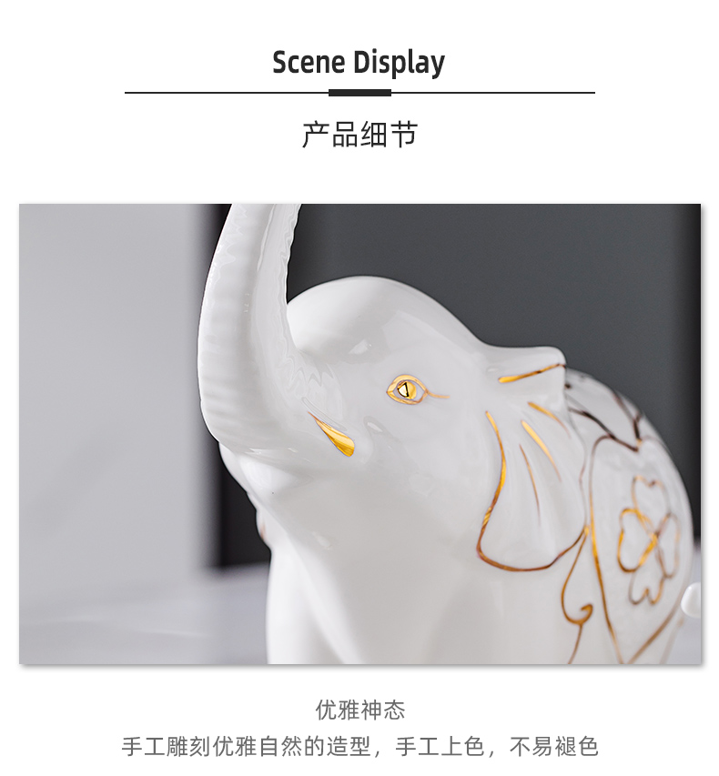 The Elephant furnishing articles home decoration TV ark, porch ark, ceramics handicraft gift wedding present practical girlfriends