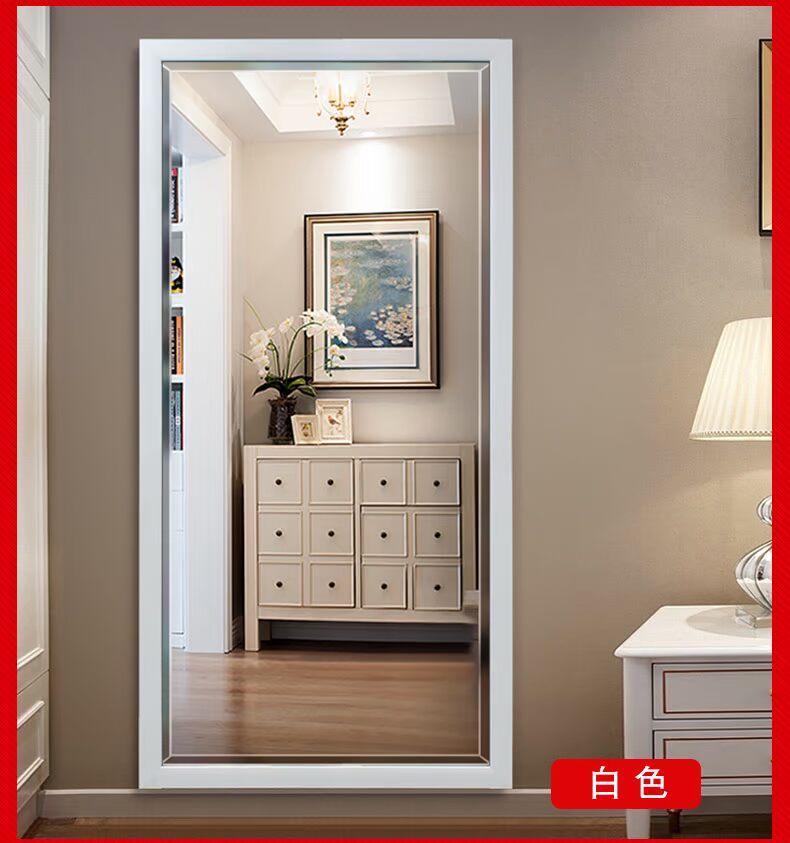 Mặt bích cờ vua chống cháy nổ toàn thân gương Phòng ngủ thay gương phù hợp gương sàn gương treo tường gương quần áo cửa hàng gương dài - Gương gương tròn để bàn