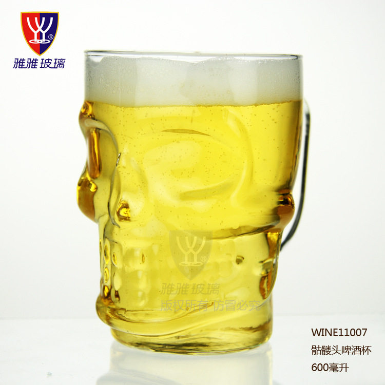 Promotional craft beer mug bar dedicated personality big mouth glass creative net red draft beer mug 600ML