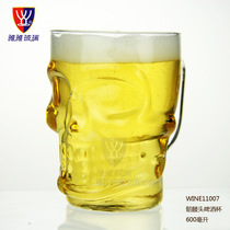 Promotional craft beer cup bar exclusive Personality large mouth glass Creative Internet celebrity draft beer cup 600ML