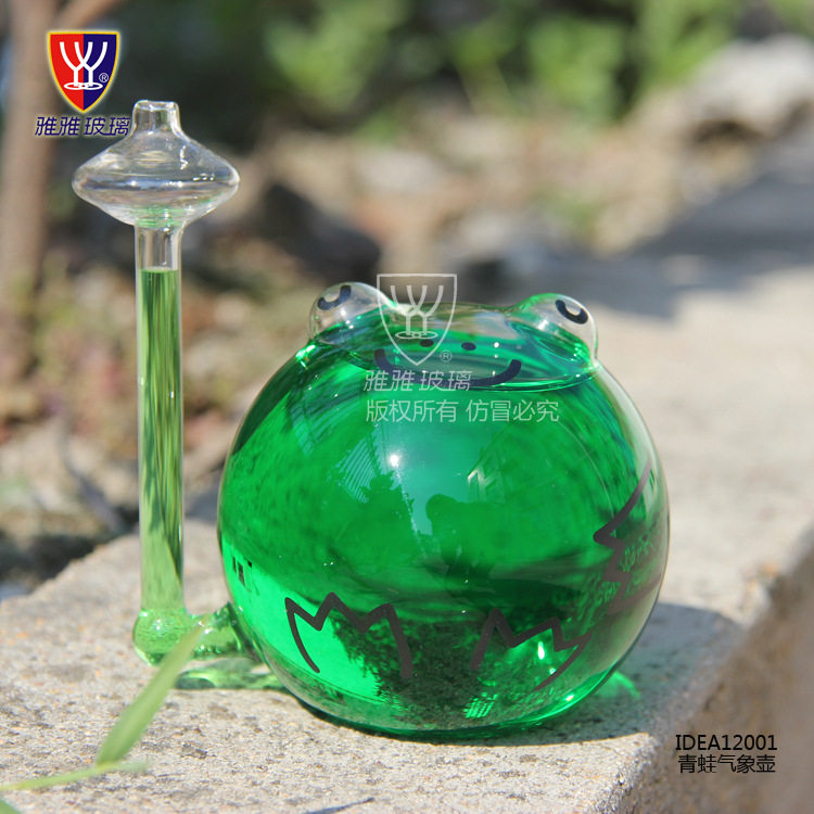 Hand glass frog weather forecast bottle barometer presents male birthday creative personality boy student