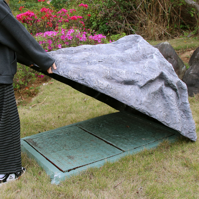 Simulated Manhole Cover Stone Courtyard Landscape Landscaping Manhole Cover Stone Protection Cover Hollow Stone Park Lawn Equipment Cover Decoration Simulated Manhole Cover Stone Courtyard Landscape Landscaping Manhole Cover Stone Protection Cover Hollow Stone Park Lawn Equipment Cover Decoration