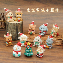 Eurostyle Creative Christmas Paparazzi Mini Resin Pendulum Pieces Kindergarten Christmas Scene Arrangement Decorations Toy Gifts