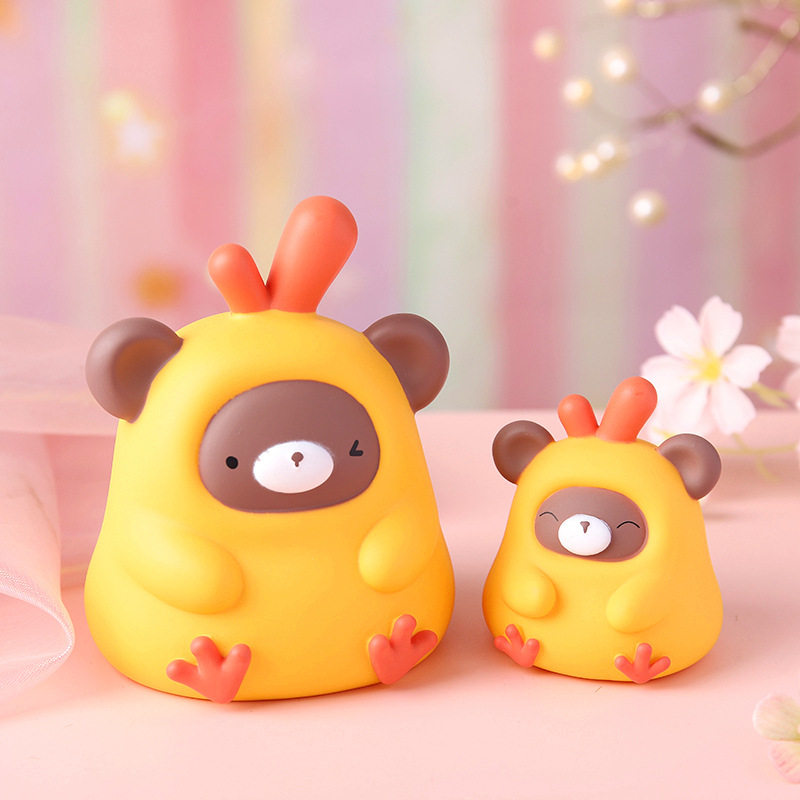 Creative camouflage chicken animal piggy bank can be stored and removable anti-fall piggy bank children boys and girls birthday gifts