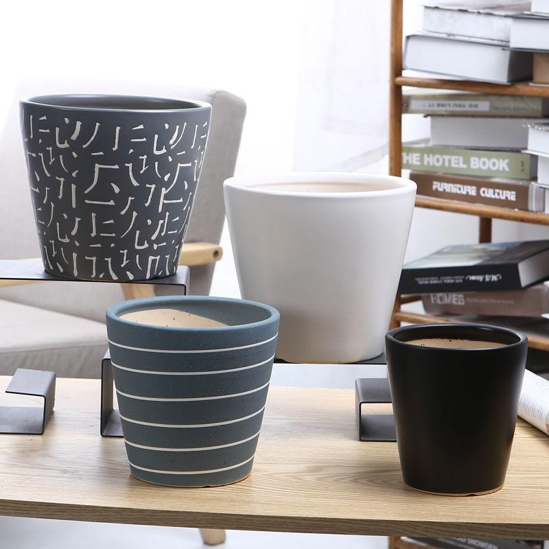 Rose flower pot special ceramic pot contracted creative other the plants indoor desktop color breathable flower cultivate one 's morality model