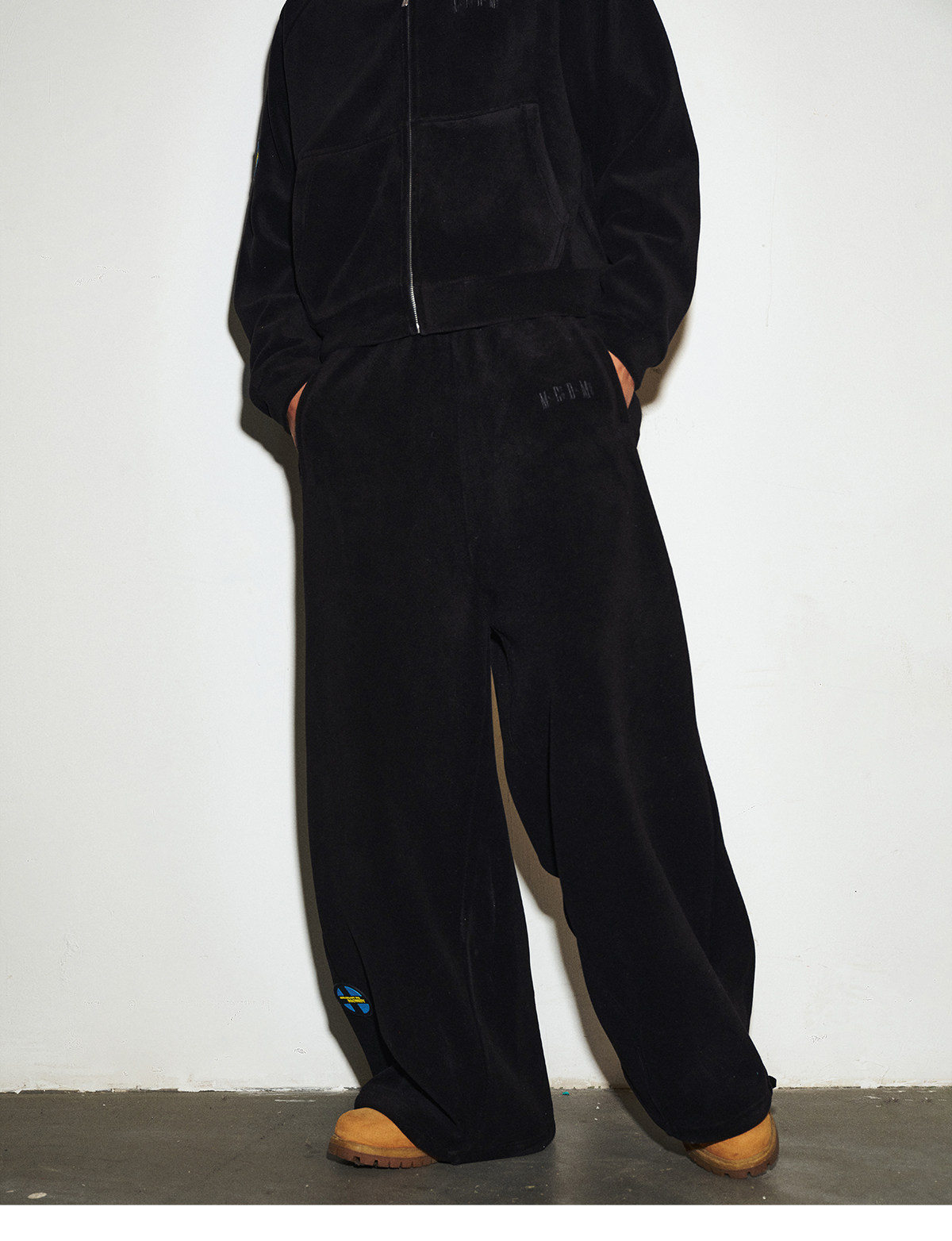 MEDM Fleece Zip-Up Hoodie and Drawstring Pants