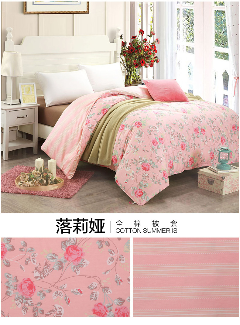 Hua Jin Tian đầy đủ bông quilt cover mảnh duy nhất bộ đồ giường mùa thu và mùa đông duy nhất đôi bông quilt cover ký túc xá sinh viên 1.5 m 1.8 m giường