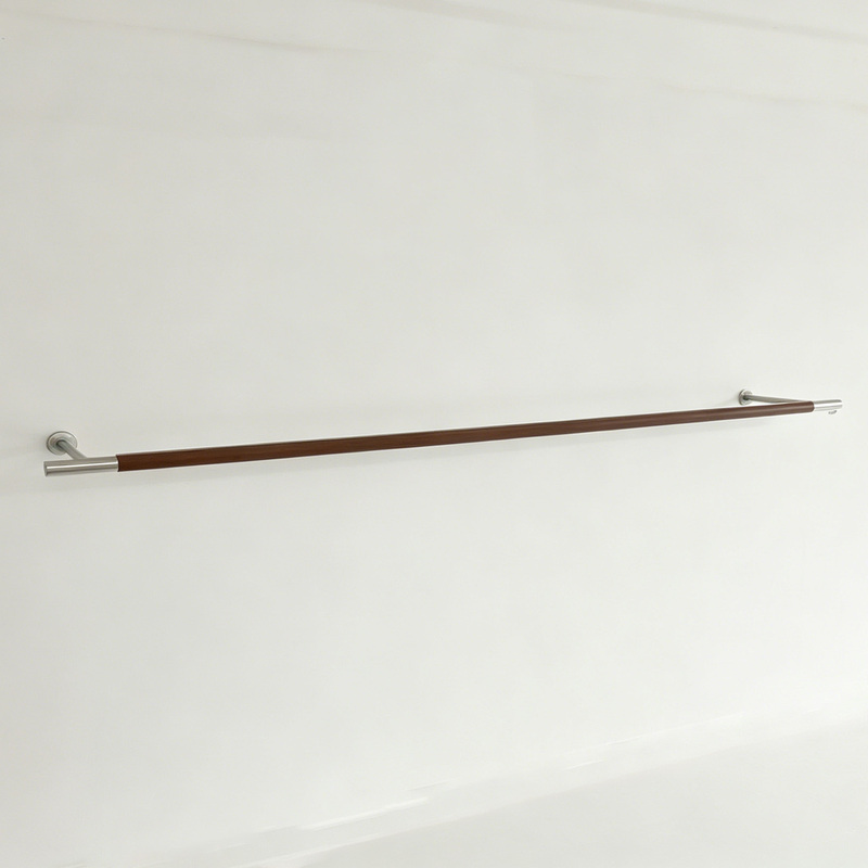 High-End Clothing Store Wall-Mounted Stainless Steel Clothing Display Rack, Side-Mounted Leather-Covered Wall-Mounted Clothing Rack High-End Clothing Store Wall-Mounted Stainless Steel Clothing Display Rack, Side-Mounted Leather-Covered Wall-Mounted Clothing Rack