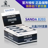 Санда -сигаретный держатель двойной тройной однократный фильтр сигарет фильтра, сигареты толщины мужчин и женщин, двух -тонкая сигарета 200