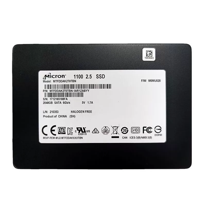 Micron 1100 2T M600 1T SATA3 2.5-дюймовый SSD для настольного ПК/ноутбука, твердотельный накопитель