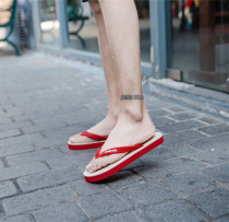 2021 new flip-flops Korean version casual non-slip mens slippers soft bottom outer wear clip-on beach shoes mens sandals