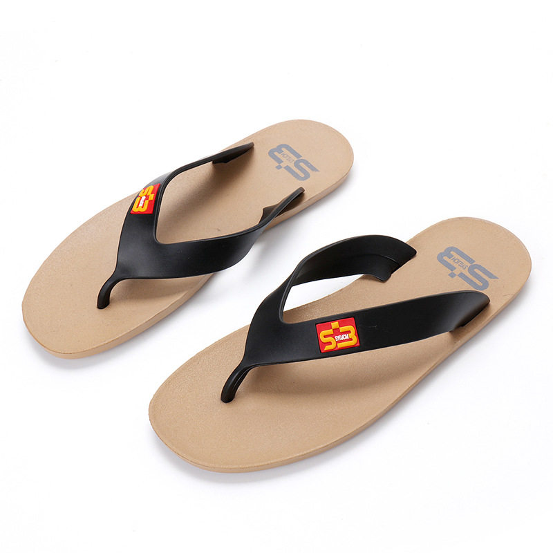 Imported Vietnamese rubber men's slippers beach shoes men's flip flops men's shoes non-slip outerwear home slippers youth shoes