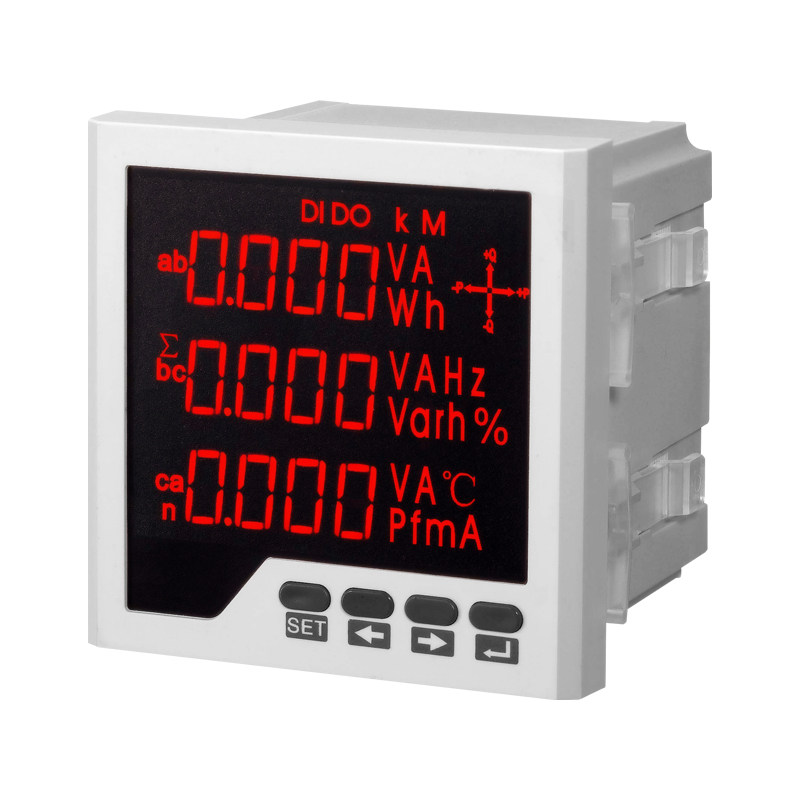 Electric meter three-phase multifunction power meter current voltage power meter glow tube digital display intelligent electronic