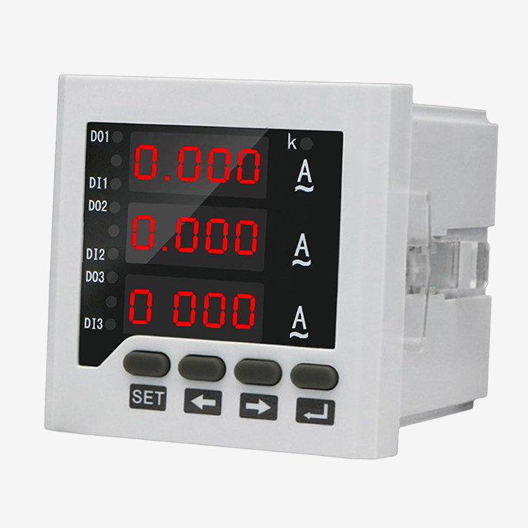 Three-phase AC ammeter Intelligent digital display Programmable optional RS485 communication alarm output 4-20mA transmitter