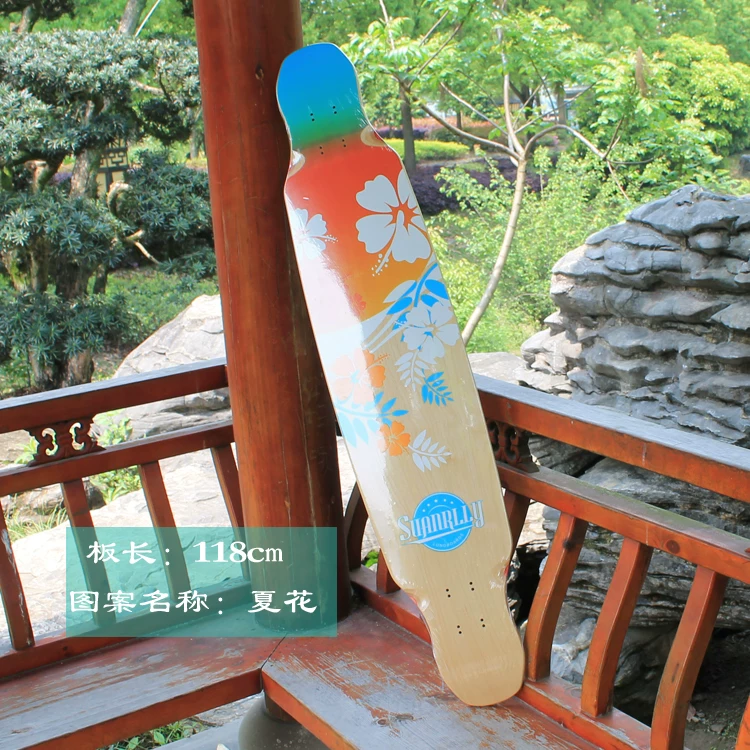 Skateboard, electric modified dancing longboard with accessories for elderly, 120cm