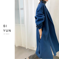 (Only a batch of loss clearance) Winter woolen coat womens long high-end double-sided cashmere double-sided coat