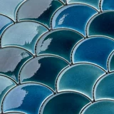 Вентиляционная рыбная масштабная масштаба инопланетная керамическая мозаичная мозаичная мозаичная плитка на сала