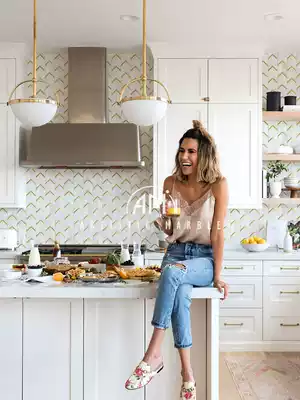 Waterjet craft Dali stone mosaic bathroom dressing room tile bar wall sticker kitchen brick metal