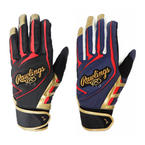 Rawlings EBG4S01 Baseball Softball batting gloves Batting gloves Black and blue two colors