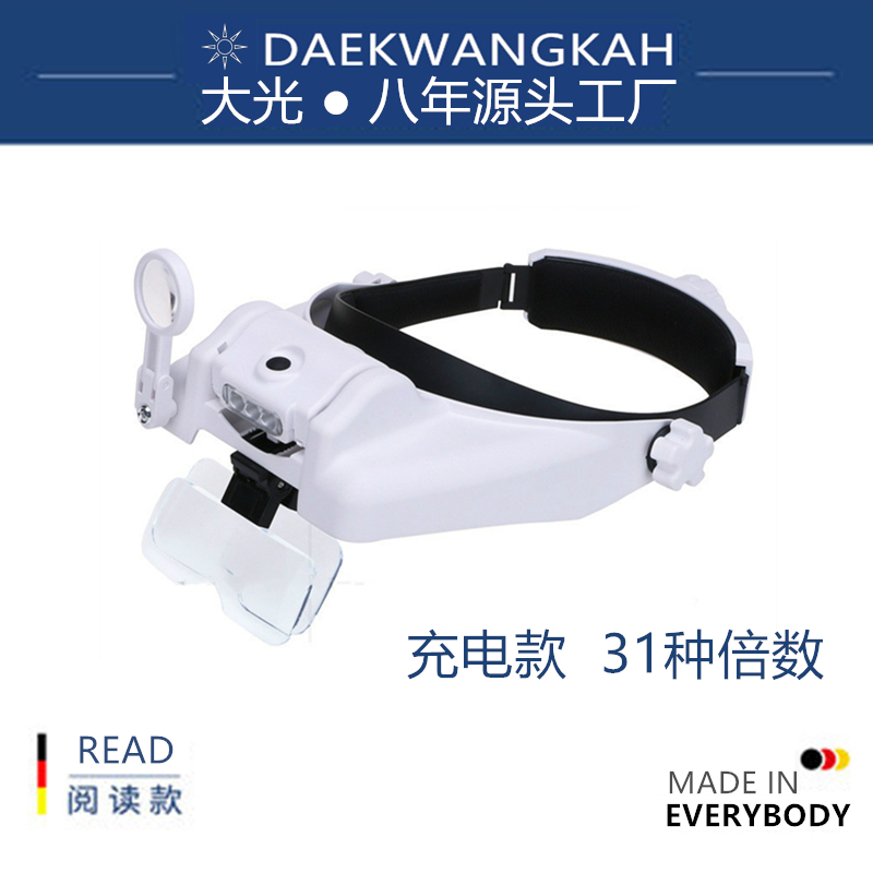 (Source Factory) Grafting Eyelash Magnifier 30 Glasses 10 Shot 60 Times Eyelash Wearing Style 50 Oral Cavity