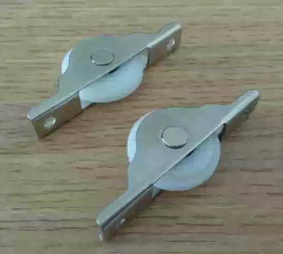 Stainless steel frame small pulley bearing sliding door wheel 30MM DIAMETER integral cabinet lower wheel bottom groove wheel