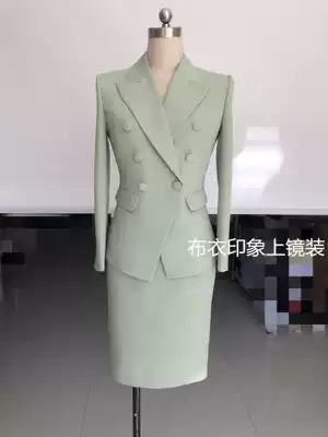 Commoner impression Tailor-made female host photogenic announcer art candidate interview small suit QB8123