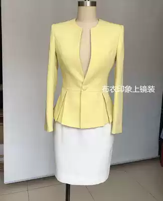 Commoner impression Tailor-made female host photogenic announcer art candidate interview small suit QB8111