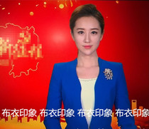 Cloth impression tailor-made female host on camera announcer art examiner interview small suit QB833