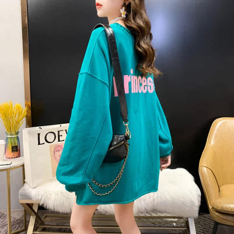 Pregnant woman Spring and autumn clothing Fashion large size Sizes Loose Medium Long Version of the Weater Weater thin section New web Red Long sleeves Covered Belly Jacket