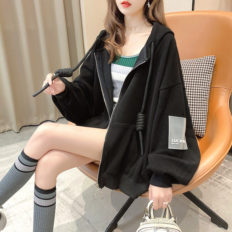 Pregnancy Woman Dress Early Autumn Outwear Jacket 2021 Autumn Winter New Korean Version Fashion Thick T-Shirt Laced Cardiovert Boomer