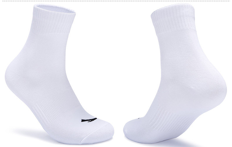 Vớ Anta vớ nam vớ thể thao mùa đông 2018 mới dày ấm thấm mồ hôi vớ vớ vớ cotton trắng vớ