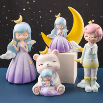 Nordic little Prince Princess ornaments cute girl childrens room layout desktop decorations girl birthday gift